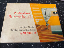 Vintage Singer Professional Buttonholer For Slant Needle Zig-Zag Sewing Machines, usado comprar usado Vintage Singer Professional Buttonholer For Slant Needle Zig-Zag Sewing Machines, usado comprar usado  Enviando para Brazil