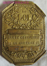 Plaque garde champetre d'occasion  Le Beausset