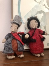Knitted dickensian mice for sale  NELSON