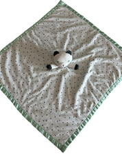Cobertor de segurança para bebê Cloud Island panda urso acabamento acetinado verde perfeito 29” Lovey comprar usado  Enviando para Brazil