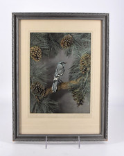 Vtg framed blue for sale  Lincoln