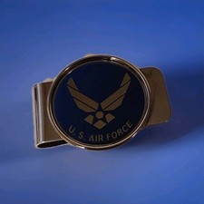 PRODUTO OFICIAL DA FORÇA AÉREA MILITAR DOS EUA CLIPE DE DINHEIRO comprar usado  Enviando para Brazil