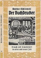 Buchdrucker brauch gewohnheit gebraucht kaufen  Leipzig