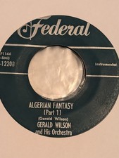 RARE JAZZ EXOTICA Gerald Wilson Algerian Fantasy 1 & 2 Federal 12208 1955 NM comprar usado  Enviando para Brazil
