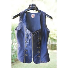 Gilet corpetto blu usato  Italia