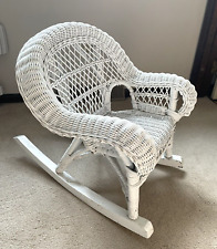 Vintage white wicker for sale  Galena
