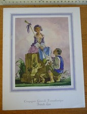 Ancien menu paquebot d'occasion  Langres
