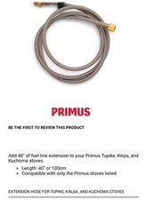 Mangueira de extensão Primus 40”/100cm para fogões para mochila Tupike - Kinjia - Kuchoma, usado comprar usado  Enviando para Brazil