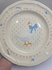 Platos vintage TÍA RHODY 20 piezas platos cuencos tazas ganso azul ladrillo horno gres segunda mano  Embacar hacia Mexico