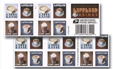 Nuevo libro de 20 estampillas Forever de USPS bebidas espresso serie 2021 - COMO NUEVO FV $14,60 segunda mano  Embacar hacia Mexico
