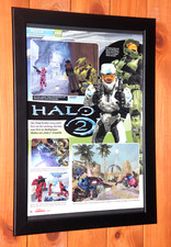 2004 Halo 2 Xbox One Xbox 360 Antigo Promo Pequeno Pôster/Página de Anúncio Emoldurada comprar usado  Enviando para Brazil