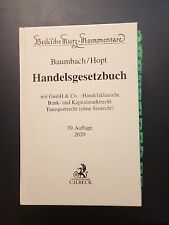 Handelsgesetzbuch baumbach hop gebraucht kaufen  München