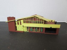 Casa contemporânea HO Plasticville marrom amarelo com deck PR comprar usado  Enviando para Brazil
