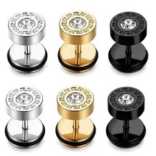 1x Brinco Piercing Masculino Punk Aço Inoxidável 8MM Brincos Redondos Planos comprar usado 1x Brinco Piercing Masculino Punk Aço Inoxidável 8MM Brincos Redondos Planos comprar usado  Enviando para Brazil