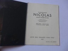 Catalogue tarif nicolas d'occasion  Biganos