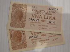 Banconota lira 1944 usato  San Casciano in Val di Pesa