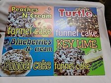 18 pol X 24 pol. Placa de reboque de concessão de food truck creme de mirtilo bolos funil  comprar usado  Enviando para Brazil