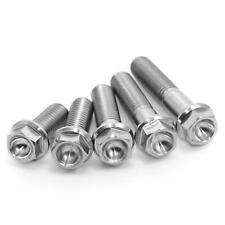 Parafuso de flange hexagonal de titânio m8 x 10mm-170mm Ti Gr5 x 1,25 garantia vitalícia, usado comprar usado  Enviando para Brazil