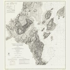 Carta Náutica de Portland Harbor Maine 1866 comprar usado  Enviando para Brazil