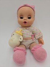 Usado, Boneca recém-nascida Baby Alive Hasbro Sip N Snooze 2007 roupa rosa loira com mamadeira comprar usado  Enviando para Brazil