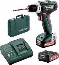 Metabo Wiertarka akumulatorowa 12V PowerMaxx BS12 Zestaw z ładowarką baterii 2x2Ah, używany na sprzedaż Metabo Wiertarka akumulatorowa 12V PowerMaxx BS12 Zestaw z ładowarką baterii 2x2Ah, używany na sprzedaż  Wysyłka do Poland