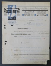 Facture vincennes 1929 d'occasion  Nantes-