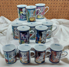 Caneca/copo de café Danbury Mint Pillsbury Doughboy conjunto completo de 12 canecas do mês, usado comprar usado  Enviando para Brazil