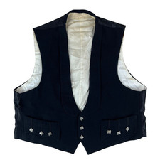 Scottish waistcoat black for sale  TREGARON