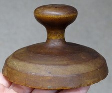 ANTIGA PÁTINA DOCE Primitiva! Molde de carimbo esculpido à mão em madeira TREEN BUTTER PRINT comprar usado  Enviando para Brazil