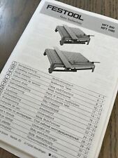 Festool mft 1080 for sale  Cohoes