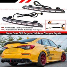 Usado, PARA 2022-25 CIVIC SEDAN JDM LENTE TRANSPARENTE PARA-CHOQUE TRASEIRO LUZ SEQUENCIAL LED DINÂMICA comprar usado  Enviando para Brazil