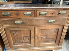 Antique sideboard marble for sale  Denver