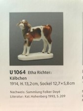 Porzellanfigur kälbchen schwa gebraucht kaufen  Leipzig
