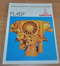 KHD Deutz Silnik wysokoprężny FL 413F Ciągnik budowlany Ru ZSRR Broszura Broszura Prospekt na sprzedaż  PL