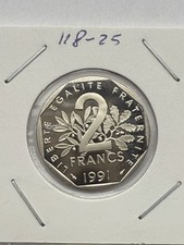 Francs semeuse 1991 d'occasion  Mennecy