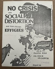 Usado, raro folheto de distorção social / efígies / sem crise CA 1983 punk HC KBD OI comprar usado  Enviando para Brazil