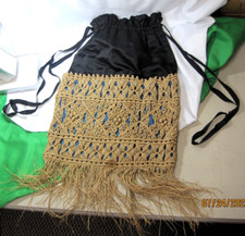 Bolsa/bolsa de mão vintage franja Hobo bolsa de ombro boho hippie macramê croche comprar usado  Enviando para Brazil