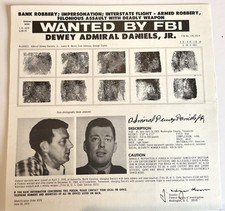 Vintage fbi wanted for sale  Santa Cruz