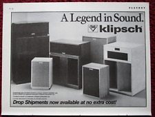 1981 klipsch altoparlanti usato  Spedire a Italy