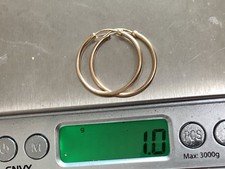Pair gold hoop for sale  FRINTON-ON-SEA