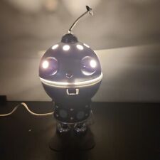 Lâmpada de mesa rara meados do século robô de lata era espacial da Satco com antena superior LEIA, usado comprar usado  Enviando para Brazil