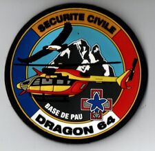 insigne patch sécurité civile hélicoptère DRAGON 64 PAU comprar usado  Enviando para Brazil