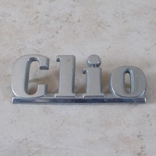 Placa emblema monograma RENAULT CLIO carro automóvel França plástico prata comprar usado  Enviando para Brazil