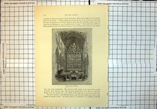 Antique print choir for sale  UK