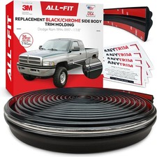 Usado, Acabamento de moldura lateral cromado preto ALL-FIT 94-97 Dodge Ram 1500 2500 3500 26 pés comprar usado Usado, Acabamento de moldura lateral cromado preto ALL-FIT 94-97 Dodge Ram 1500 2500 3500 26 pés comprar usado  Enviando para Brazil
