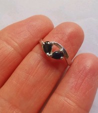 Sterling silver sapphire for sale  LINCOLN