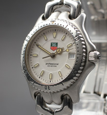 [Quase em perfeito estado] Tag Heuer S/el Professional WG1212-K0 33mm mostrador branco quartzo masculino comprar usado  Enviando para Brazil