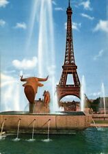 Usado, Cartão postal cromado 6x4 França A Torre Eiffel e o Trocadéro anos 60 comprar usado  Enviando para Brazil