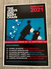 THE JESUS AND MARY CHAIN -UK TOUR 2021 MUSIC SHOW Memorabilia CONCERT/GIG POSTER, usado comprar usado  Enviando para Brazil