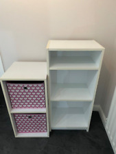 White bookcase storage for sale  MALDON